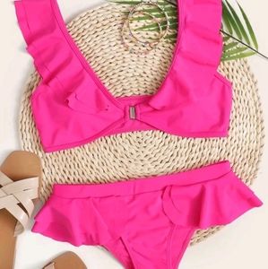 Pink Ruffle Bathing Suit💝